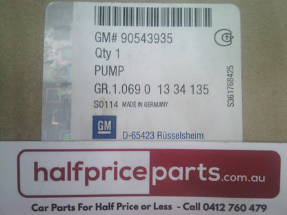 Holden TS Astra/XC Barina/XC Tigra Genuine Water Pump Motor New Part
