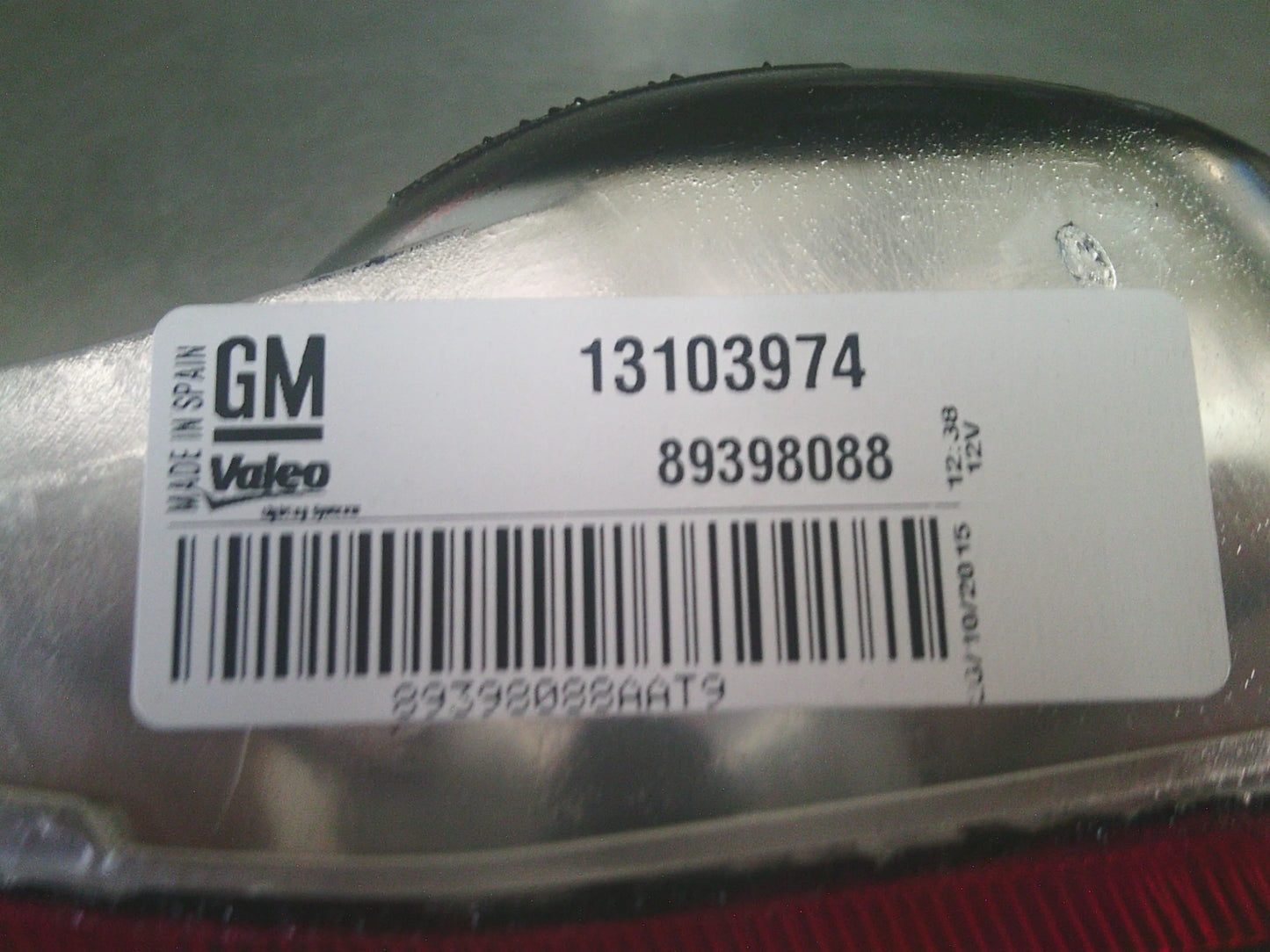 Holden XC Barina Genuine Left Hand Rear Bumper Reflector New Part