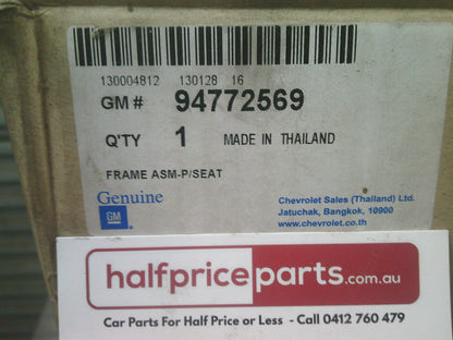 Holden RG Colorado Genuine Passenger Seat Base Frame New Part