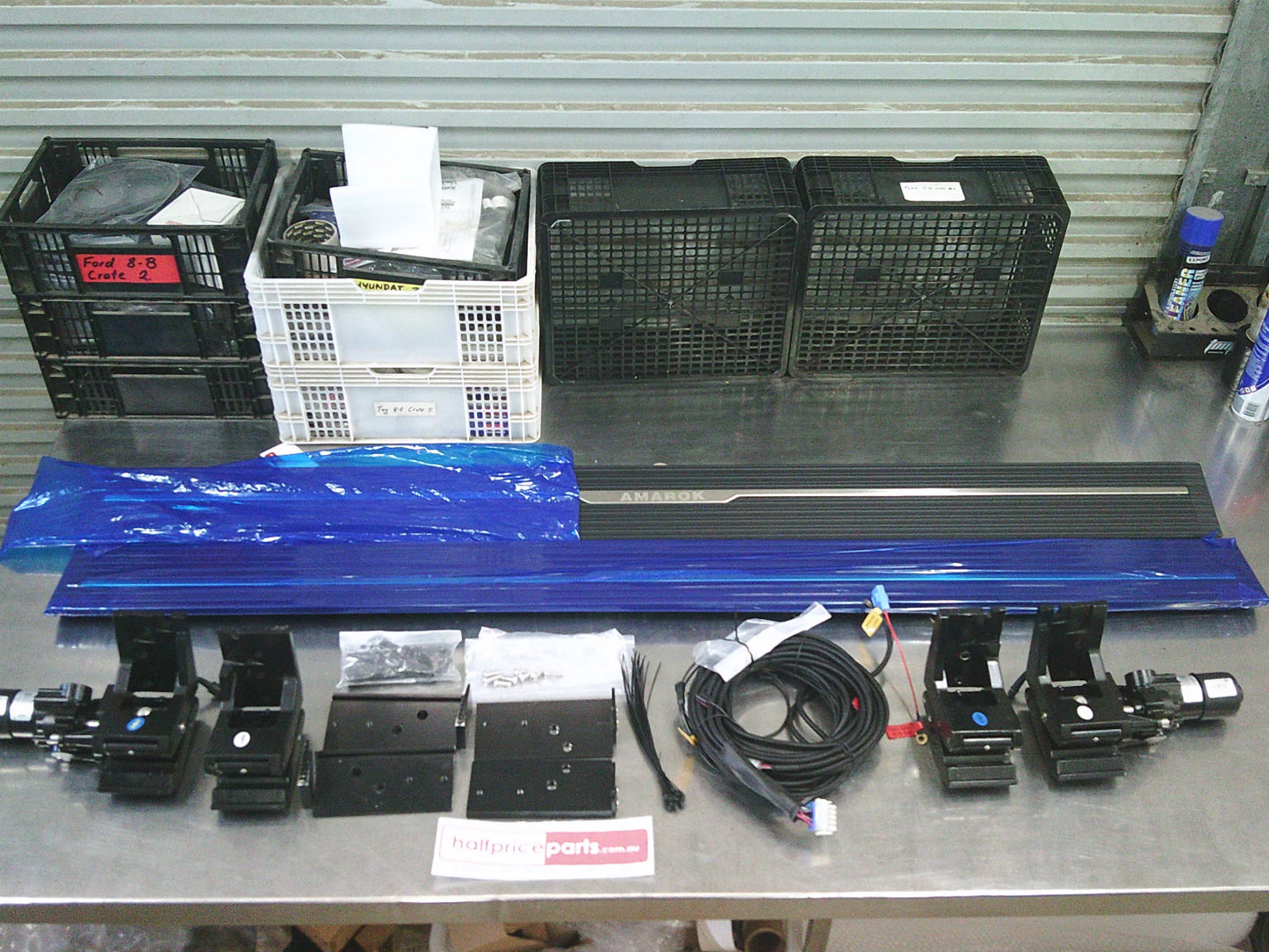 QLD Bull Bars Electric Side Step Kit Suits VW Amarok Dual Cab New Part