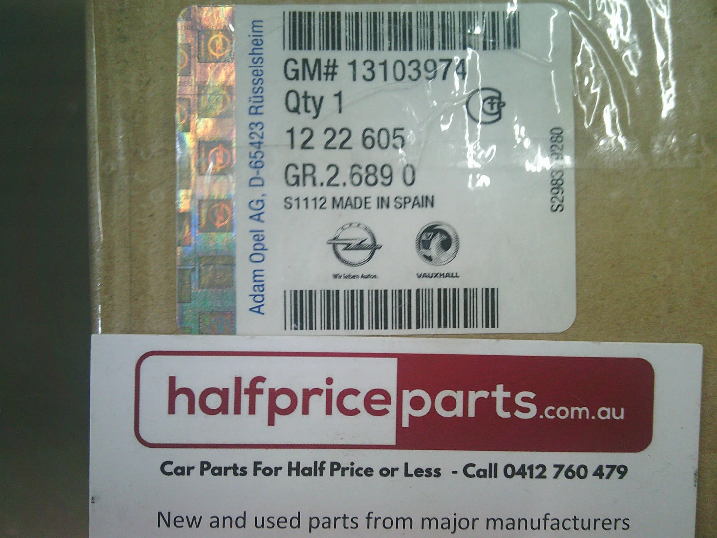 Holden XC Barina Genuine Left Hand Rear Bumper Reflector New Part