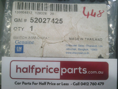 Holden RG Colorado Genuine Front Right Hand Seat Adjuster Switch Cover New Part