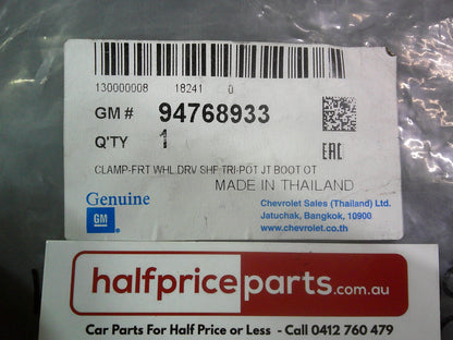Holden RG Colorado Genuine Drive Shaft Boot Clamp New Part