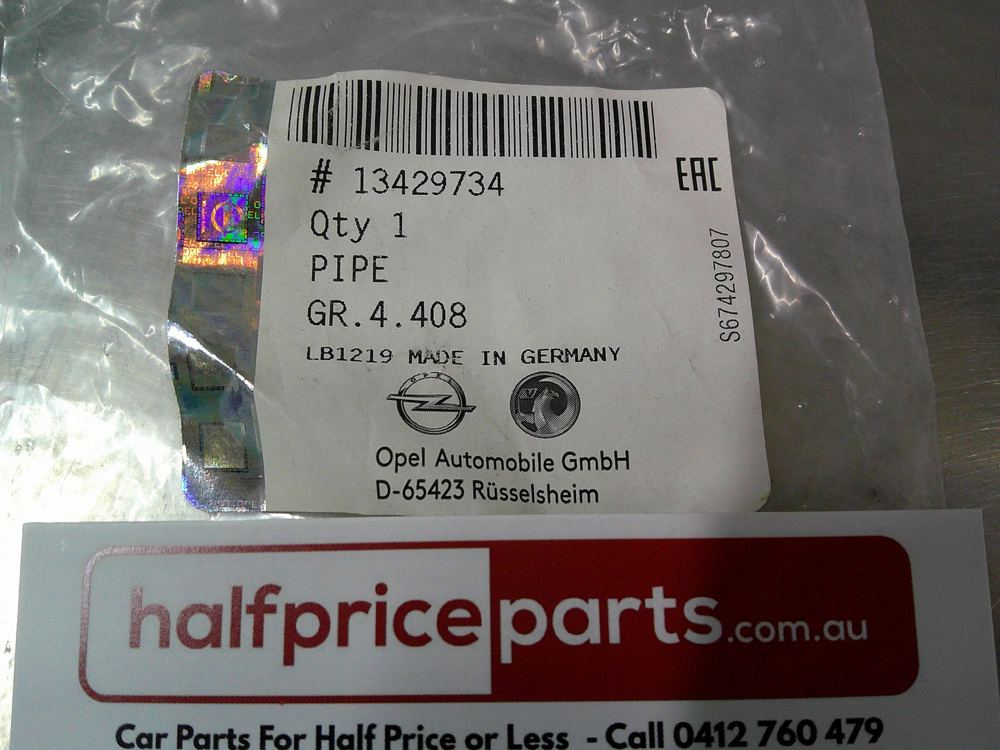 Holden ZB Commodore Genuine Pipe Insulator New Part