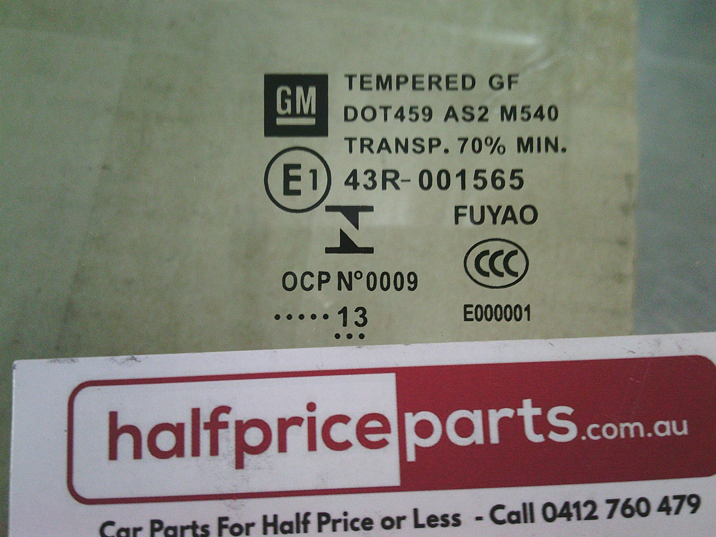 Holden VE Commodore Genuine Left Hand Rear Door Window Glass New Part