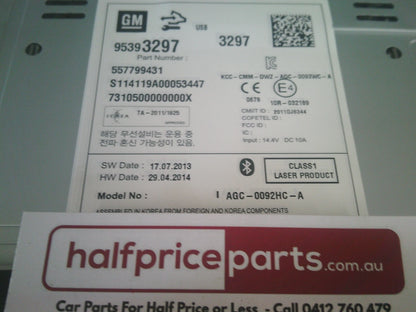 Holden CG7 Captiva Genuine MP3 Player CD AM-FM Radio Head Unit Assembly New Part