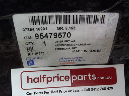 Holden TM Barina Genuine Right Hand Rear Inner Splash Shield New Part