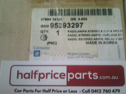 Holden CG7 Captiva Genuine MP3 Player CD AM-FM Radio Head Unit Assembly New Part