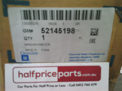 Holden Colorado 7/Trailblazer Genuine Left Hand Rear 1/4 Glass New Part