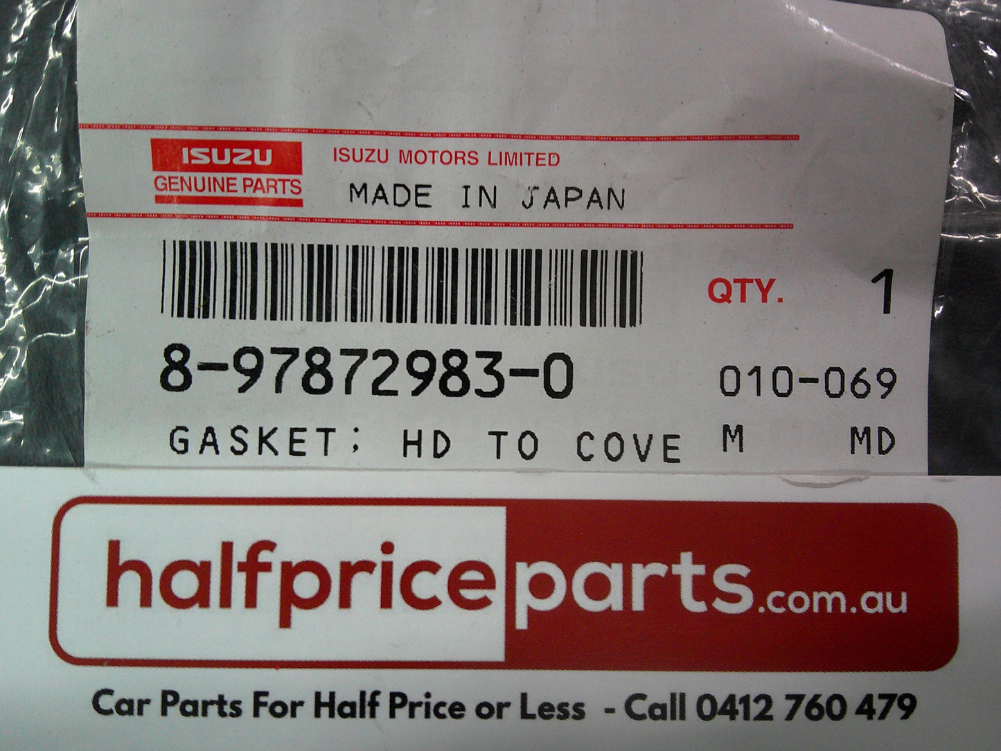 Holden TF Rodeo Genuine Rocker Cover Gasket New Part