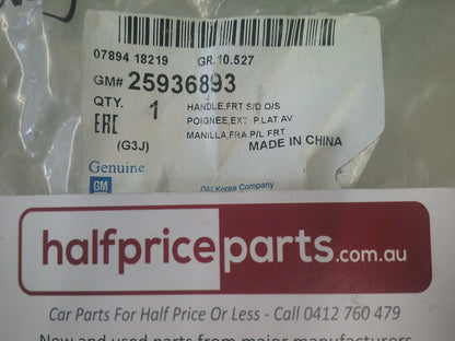Holden TM Barina/Trax/JH Cruze /Malibu Genuine Front Exterior Door Handle - New Part