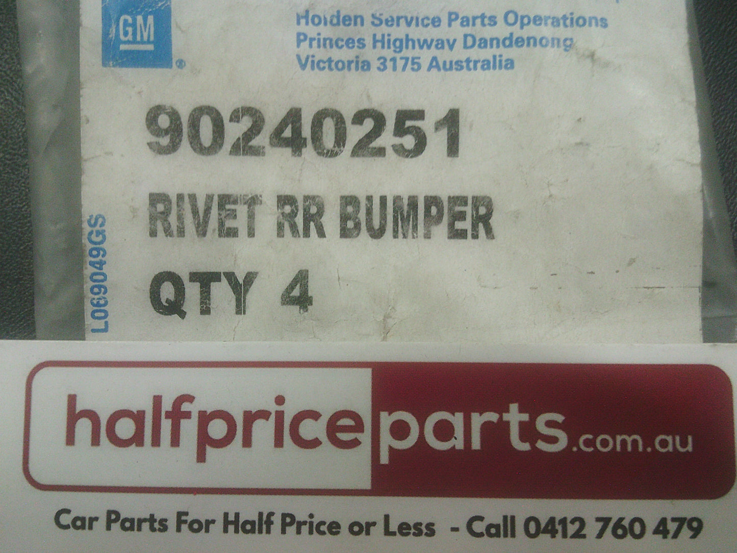 Holden TS Astra Genuine Rivet Rear Right Bumper New
