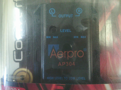 AERPRO 2 Channel Speaker To Line Level Converter New Part