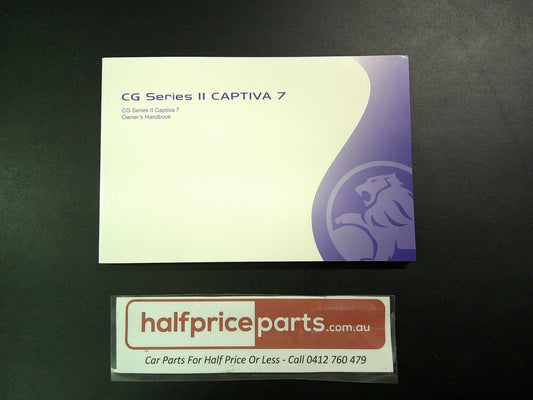 Holden CG Captiva 7 Series 2 Genuine Owners Manual New Part