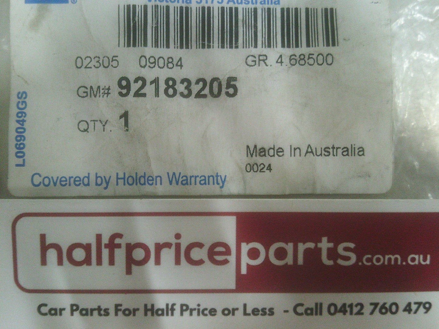 Holden VZ Monaro Genuine Fuel Line Rubber Retainer New Part