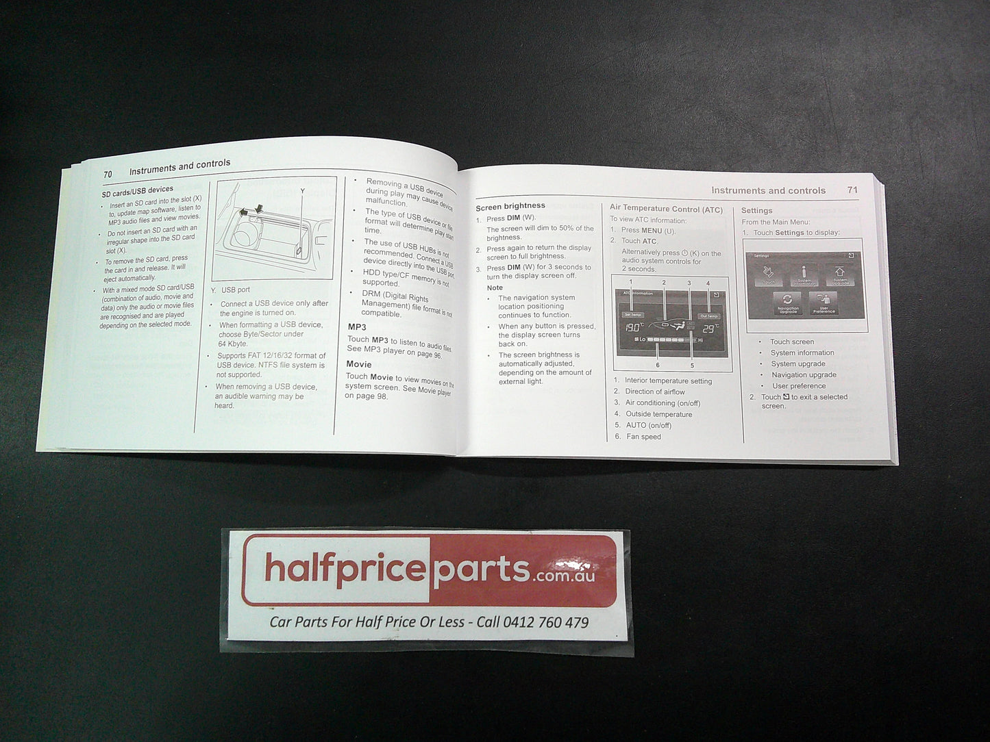 Holden CG Captiva 7 Series 2 Genuine Owners Manual New Part