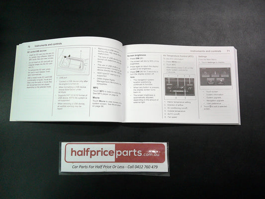 Holden CG Captiva 7 Series 2 Genuine Owners Manual New Part