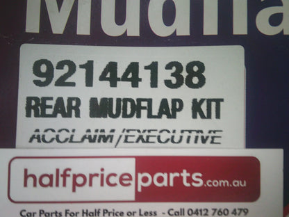 Holden VY-VZ Acclaim/Executive Genuine Rear Mud Flap Set New Part