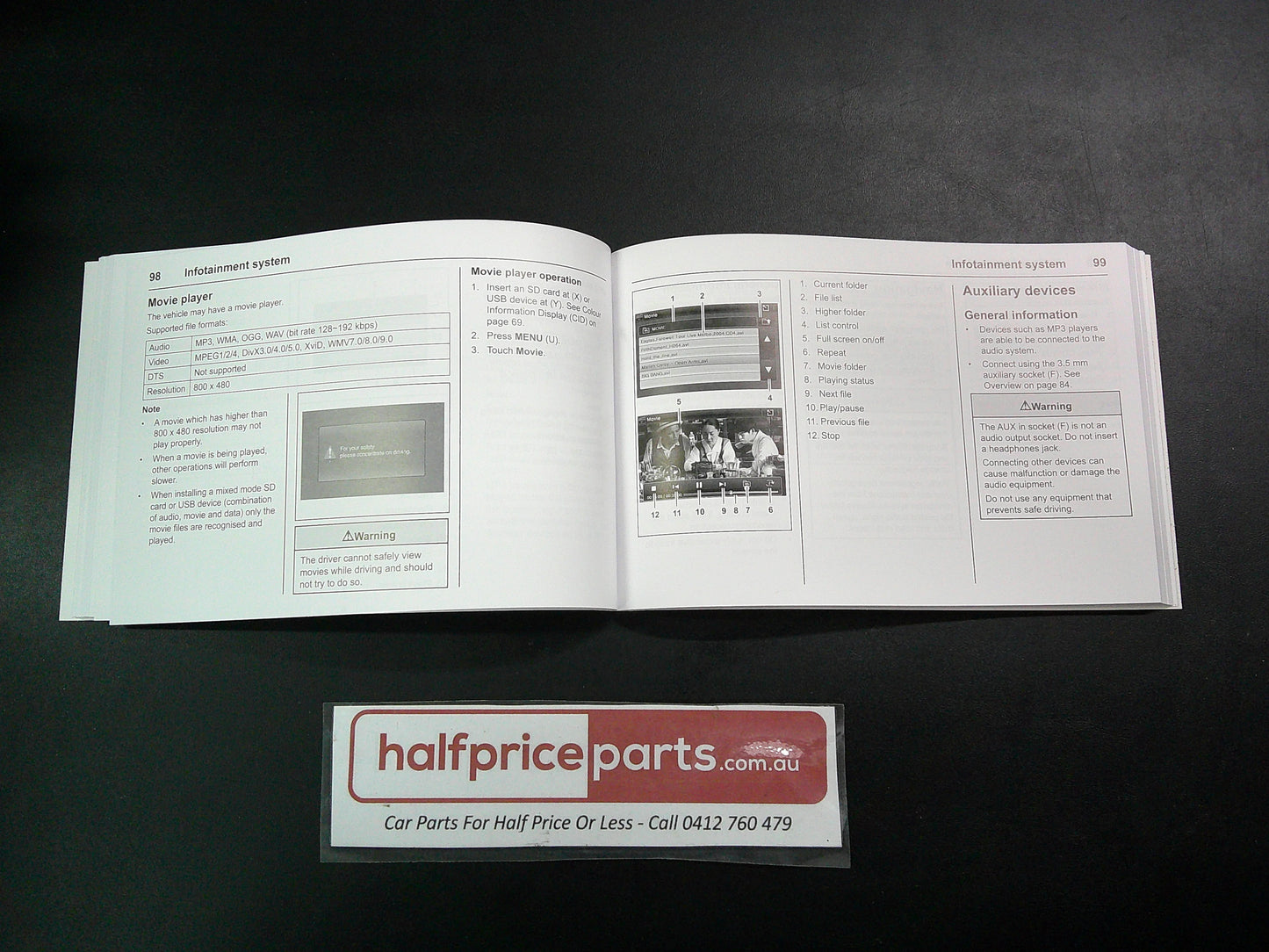 Holden CG Captiva 7 Series 2 Genuine Owners Manual New Part