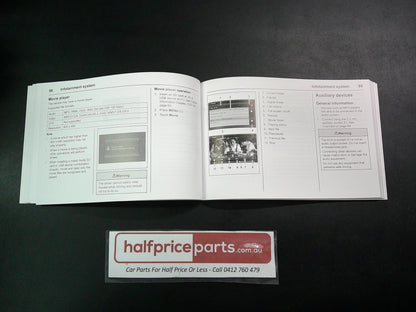 Holden CG Captiva 7 Series 2 Genuine Owners Manual New Part