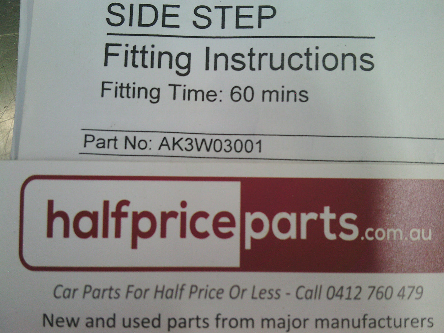 Kia Sportage Genuine Alloy Platinum Side Step Complete Kit With Instructions New Part
