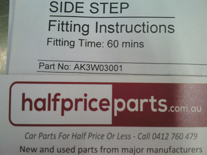 Kia Sportage Genuine Alloy Platinum Side Step Complete Kit With Instructions New Part