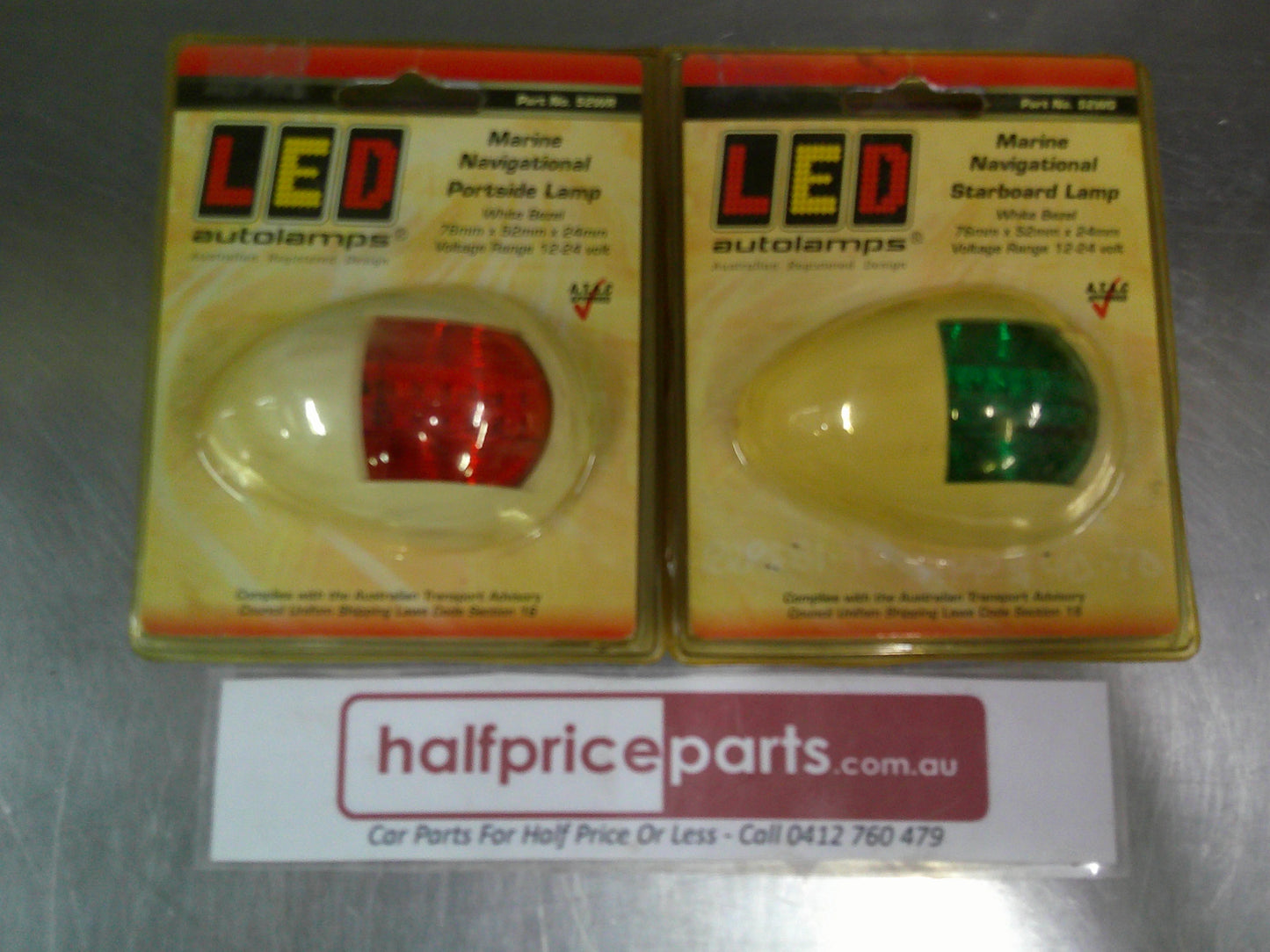LED Autolamps 12-24 Volt Navigational Lamps Port & Starboard New part