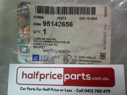 Holden TJ Trax Genuine Rear Right Hand Inner Wheel Housing Guard Liner New Part
