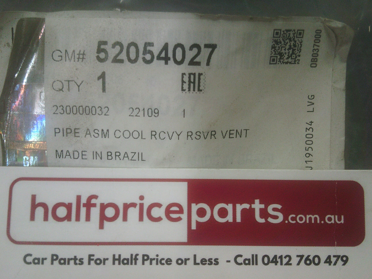 Holden Trailblazer/ RG Colorado Genuine Engine Cooling System Vent Pipe New Part