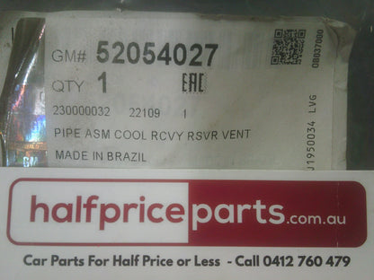 Holden Trailblazer/ RG Colorado Genuine Engine Cooling System Vent Pipe New Part