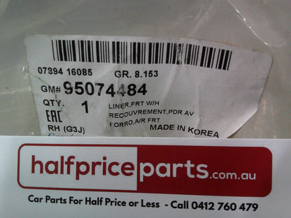Holden WHP Cruze Wagon Genuine Right Hand Front Inner Splash Shield New Part