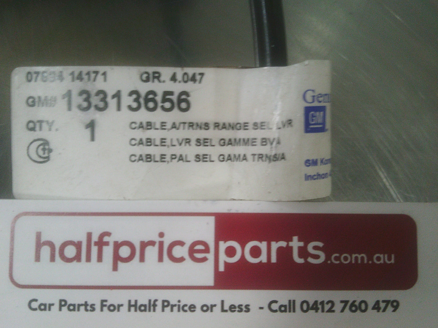 Holden PJ Astra Genuine Gear Selector Control Cable New Part