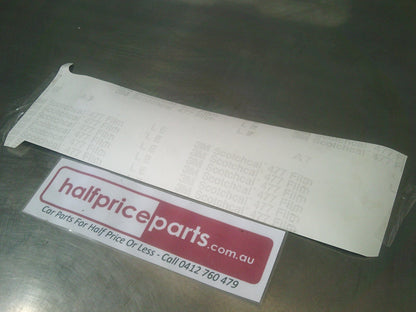 Holden RG Colorado Genuine Front Left Hand Door Black Tape New Part