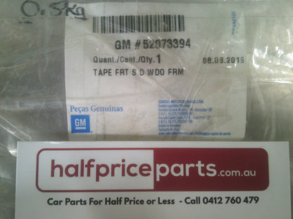 Holden RG Colorado Genuine Front Left Hand Door Black Tape New Part