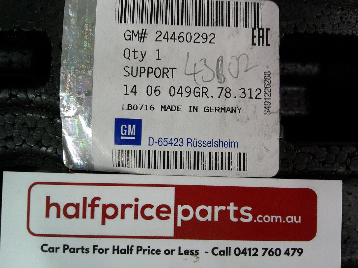 Holden AH Astra Genuine Right Front Bumper Support New Part