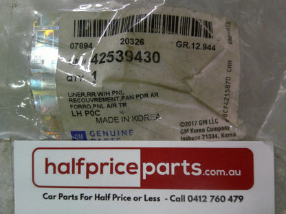 Holden CG Captiva Genuine Left Hand Rear Inner Wheel Housing Liner New Part
