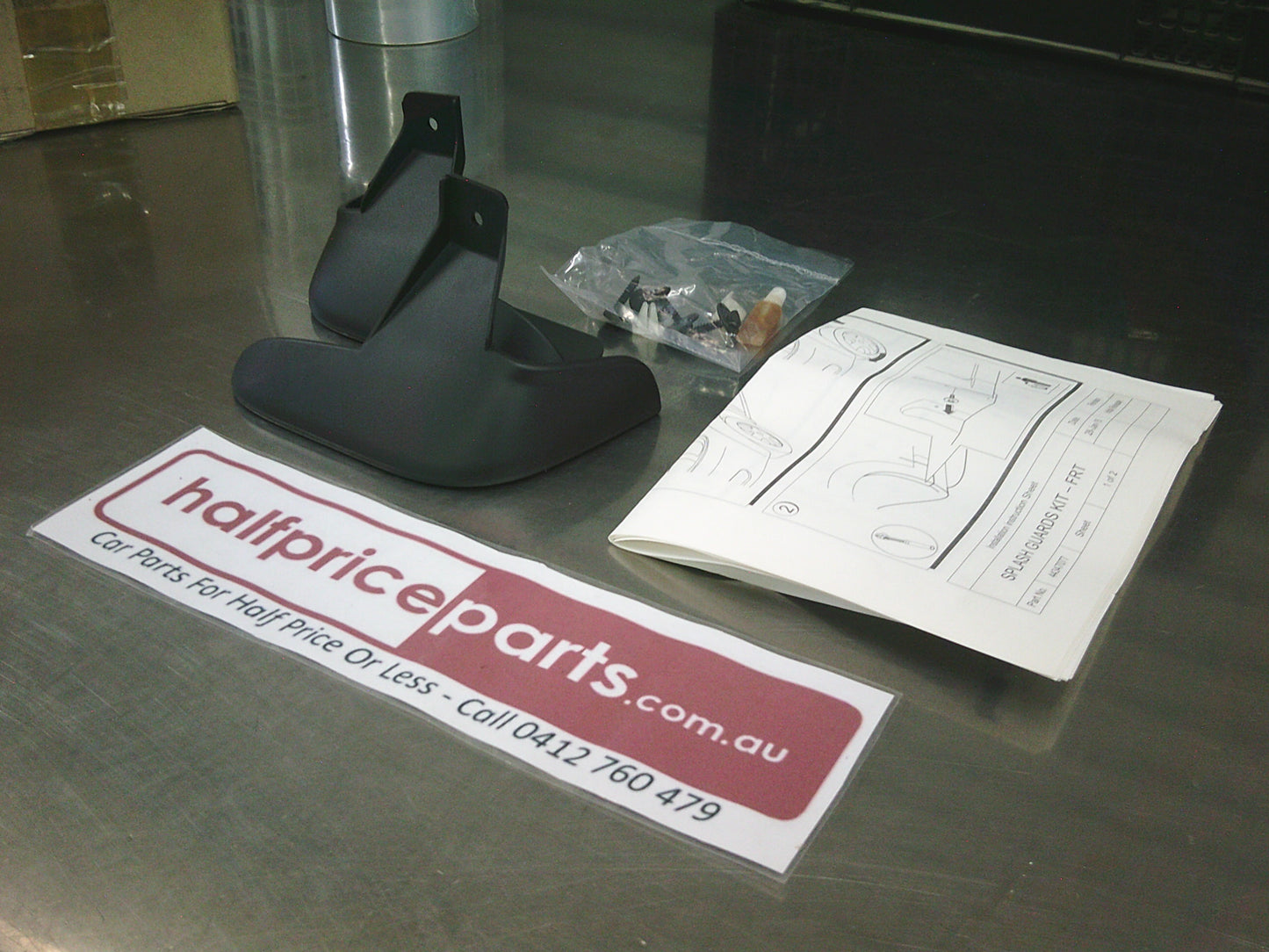 Holden Barina Spark Genuine Front Moulded Mud Flap Set - New Part