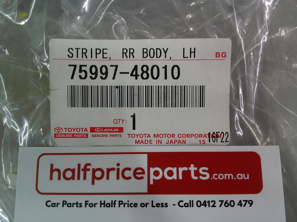Toyota Kluger Genuine Left Hand Rear Guard Protection Stripe (Stone Guard) New Part