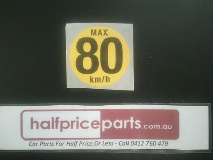 Holden Genuine Spare Tyre Speed Label New Part