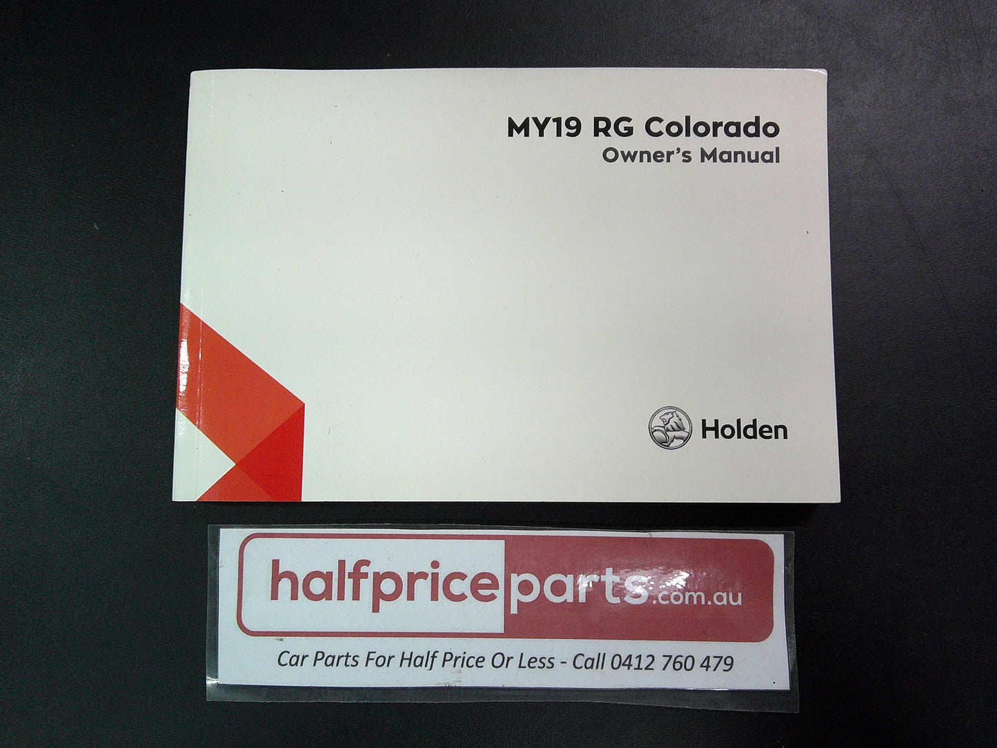 Holden RG Colorado Genuine Owners Manual MY19 New Part
