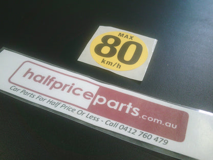 Holden Genuine Spare Tyre Speed Label New Part