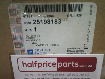 Holden Captiva 2.2Ltr Diesel Genuine Upper Engine Oil Pan New Part