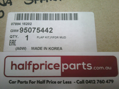 Holden Barina Spark Genuine Front Moulded Mud Flap Set - New Part