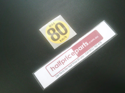Holden Genuine Spare Tyre Speed Label New Part