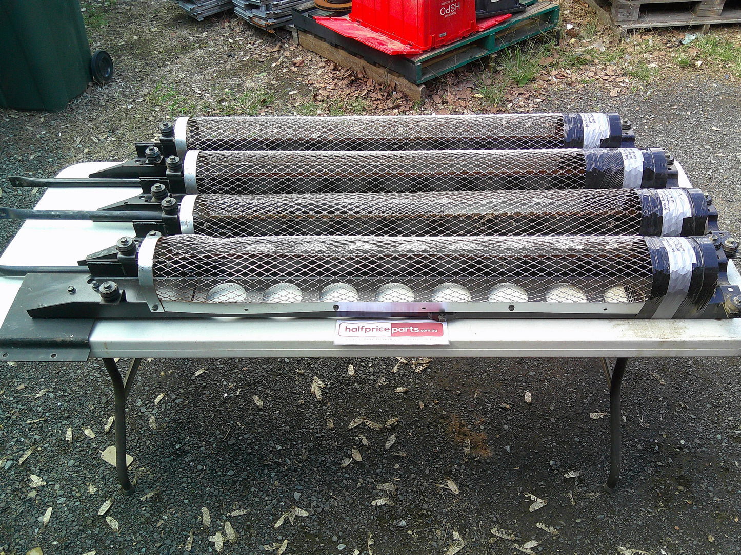 Truck Exhaust 180 Degree Guard With Brackets (Sold Per Each) New Part