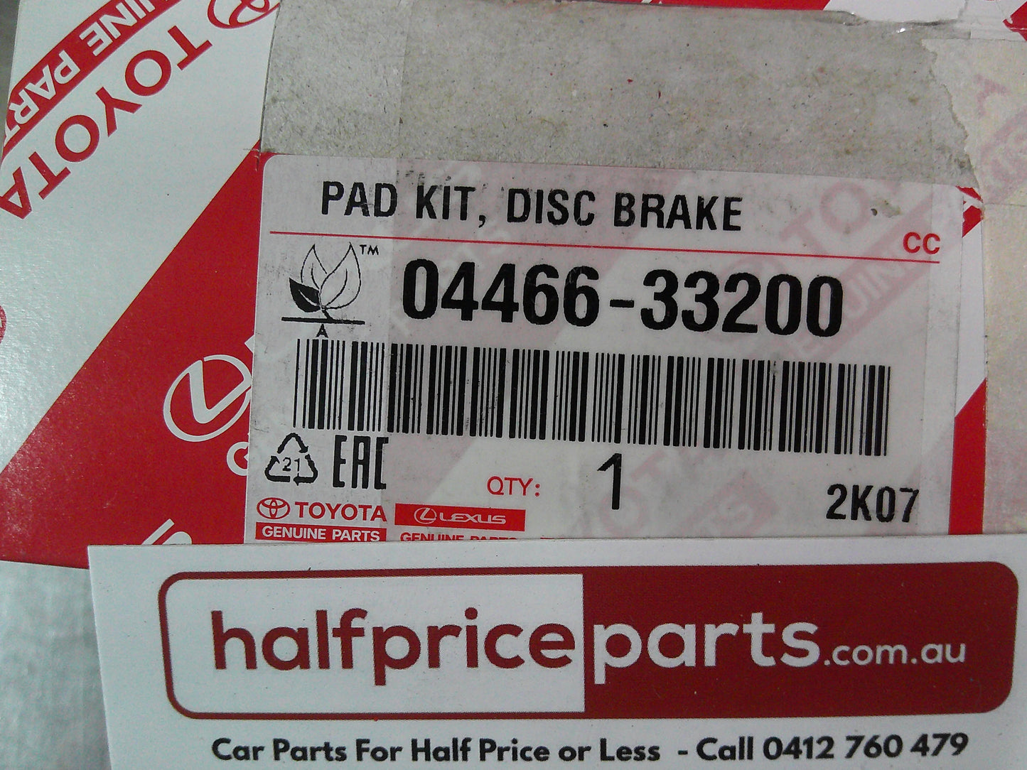 Toyota Rav4/Camry Hybrid/Lexus ES350 Genuine Rear Brake Pad Set New Part