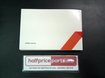 Holden RG Colorado Genuine Owners Manual MY19 New Part