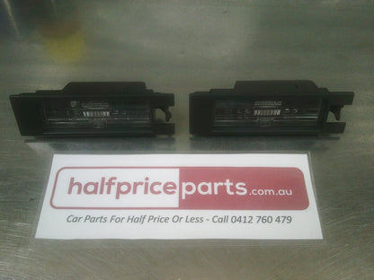 Holden AH Astra Genuine Number Plate Light Pair Used Part