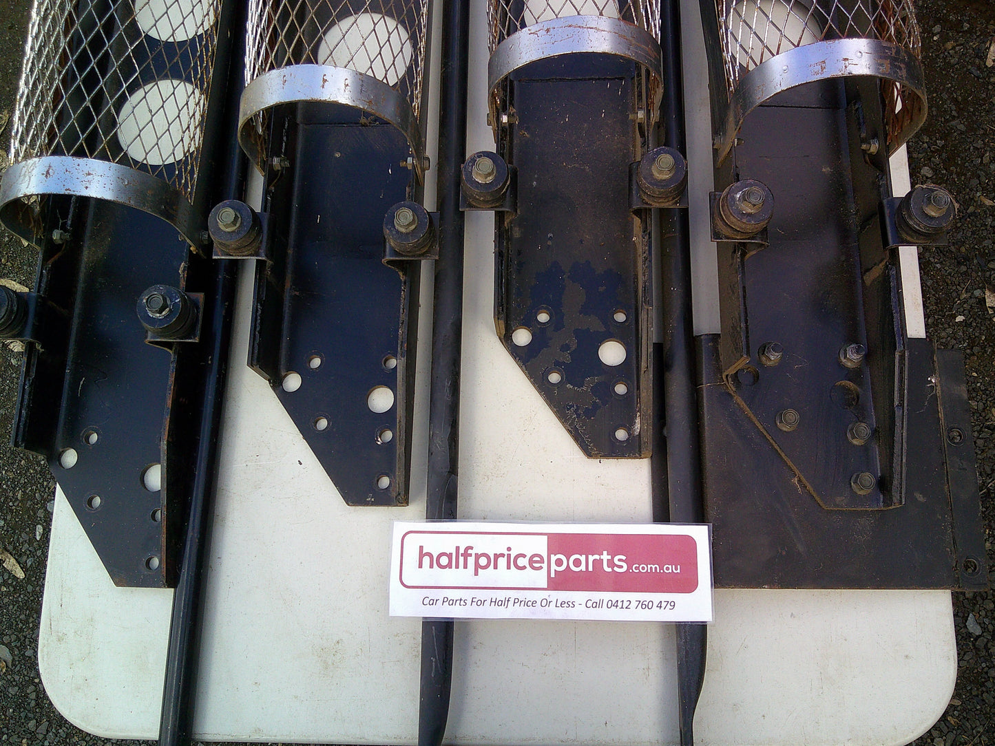 Truck Exhaust 180 Degree Guard With Brackets (Sold Per Each) New Part