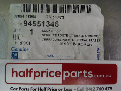 Holden CG Captiva Genuine Right Hand Rear Door Lock Assembly New Part